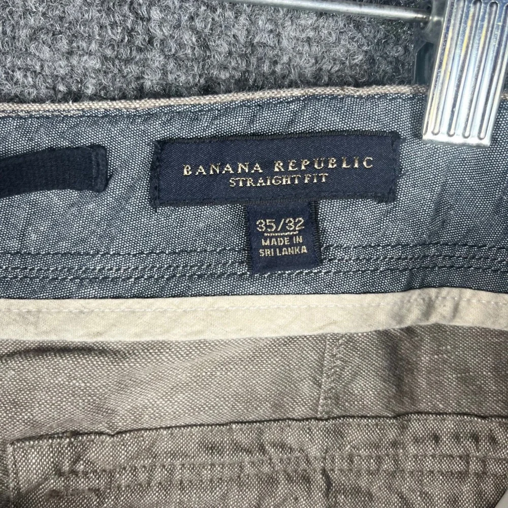 Banana Republic Light Gray Drawstring Chinos